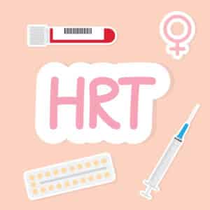 Hormone replacement therapy images showing different options for HRT.